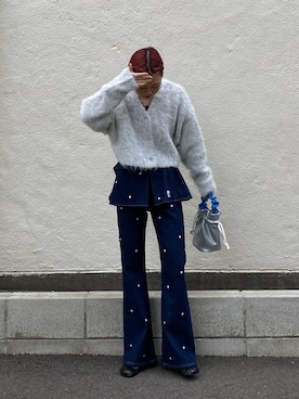 田原美波さん（レディース・158cm）の秋コーディネート