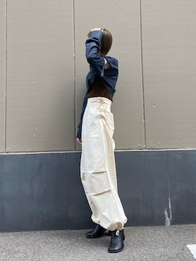 田原美波さん(レディース・158cm)の秋コーディネート