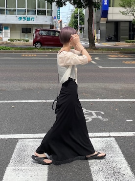 田原美波さん(レディース・158cm)の夏コーディネート