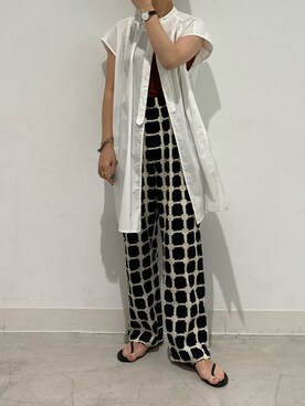 田原美波さん（レディース・158cm）の夏コーディネート