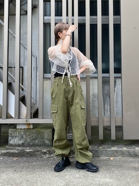 田原美波さん（レディース・158cm）の夏コーディネート