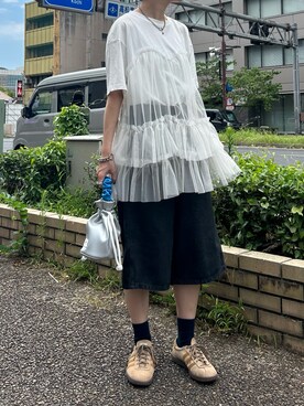 田原美波さん（レディース・158cm）の夏コーディネート