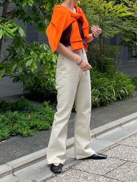 田原美波さん(レディース・158cm)の春コーディネート