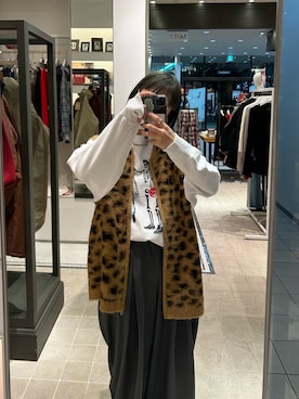 田原美波さん（レディース・158cm）の冬コーディネート