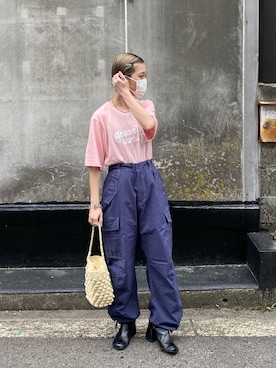 田原美波さん（レディース・158cm）の春コーディネート