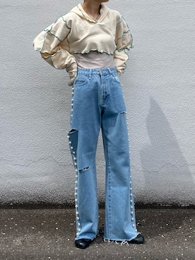 田原美波さん(レディース・158cm)の秋コーディネート