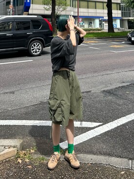 田原美波さん(レディース・158cm)の夏コーディネート