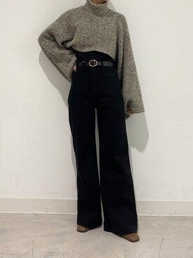 田原美波さん（レディース・158cm）の秋コーディネート