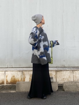 田原美波さん（レディース・158cm）の冬コーディネート