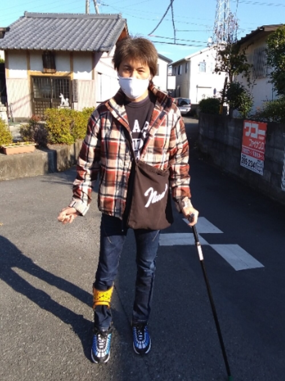 「ウォーキングスタイル」｜「WTAPSのダブルタップス（マスク、ホワイト系）」を使った、🤘hiroyuki🤘さん（メンズ・181cm）の冬コーディネートの1枚目の写真