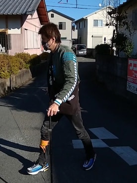 「ウォーキングスタイル」｜「アイテム（MA-1）」を使った、🤘hiroyuki🤘さん（メンズ・181cm）の冬コーディネート
