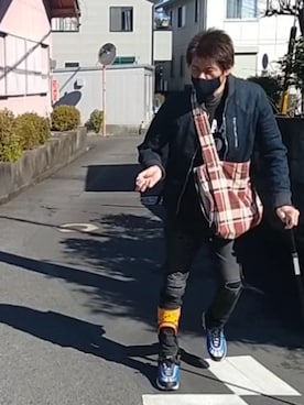 「ウォーキングスタイル」｜「アイテム（MA-1）」を使った、🤘hiroyuki🤘さん（メンズ・181cm）の冬コーディネート