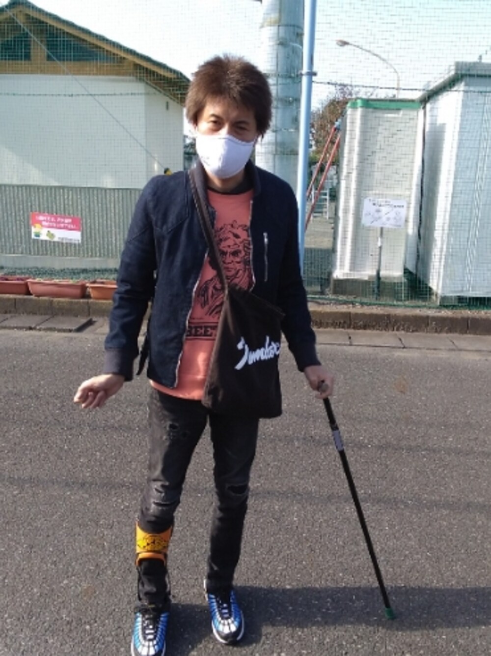 「ウォーキングスタイル」｜「WTAPSのダブルタップス（マスク、ホワイト系）」を使った、🤘hiroyuki🤘さん（メンズ・181cm）の秋コーディネートの1枚目の写真