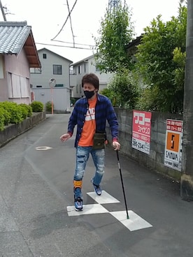 「TRANSPORT（トランスポート）のアイテム」を使った、🤘hiroyuki🤘さん（メンズ・181cm）の春コーディネート