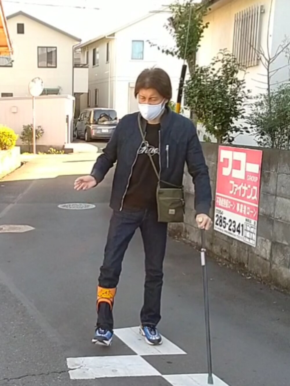 「ウォーキングスタイル」｜「WTAPSのダブルタップス（マスク、ホワイト系）」を使った、🤘hiroyuki🤘さん（メンズ・181cm）の冬コーディネートの1枚目の写真