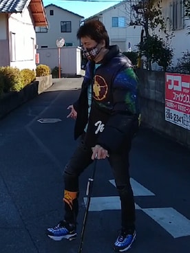 「ウォーキングスタイル」｜「アイテム（ダウンジャケット/コート）」を使った、🤘hiroyuki🤘さん（メンズ・181cm）の冬コーディネート