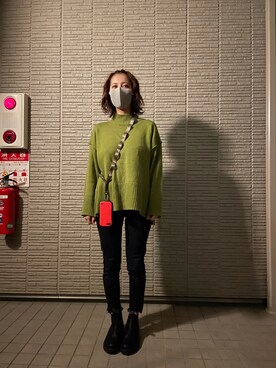 「MANASTASH（マナスタッシュ）のアイテム（PC・スマホグッズ/家電）」を使った、かわぐっちゃんさん（レディース・161cm）の秋コーディネート