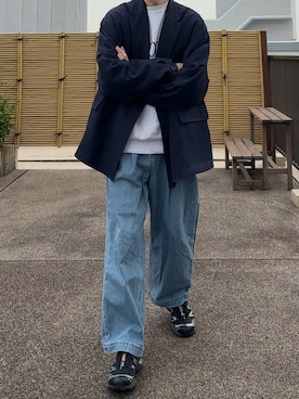DAIWA PIER39のテーラードジャケットを使った人気ファッション