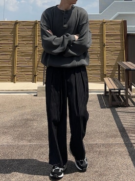「NEW BALANCE（ニューバランス）のアイテム」を使った、はしさん（メンズ・163cm）の夏コーディネート