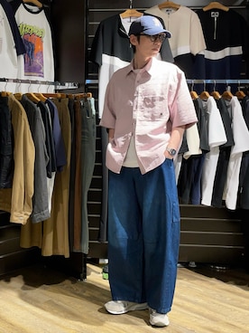 「アイテム（シャツ/ブラウス）」を使った、kazu.さん（メンズ・173cm）の夏コーディネート