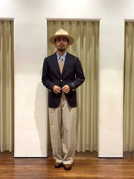 「URBAN RESEARCH DOORS(アーバンリサーチドアーズ)のアイテム(メガネ)」を使った、あべちゃんさん(メンズ・175cm)の秋コーディネート