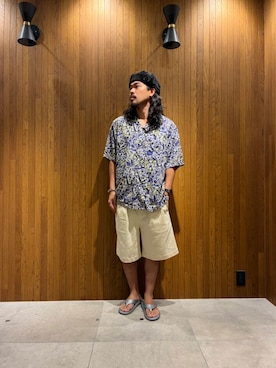 「URBAN RESEARCH（アーバンリサーチ）のアイテム（パンツ）」を使った、あべちゃんさん（メンズ・175cm）の夏コーディネート