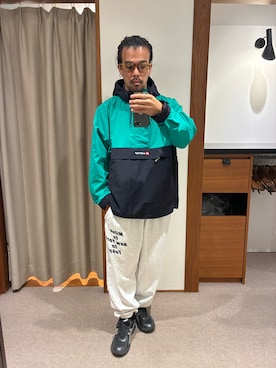 「アイテム（ナイロンジャケット）」を使った、あべちゃんさん（メンズ・175cm）の秋コーディネート