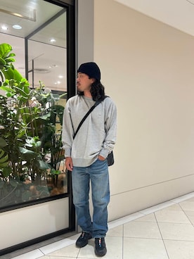 「アイテム（スウェット）」を使った、あべちゃんさん（メンズ・175cm）の夏コーディネート