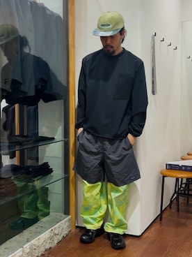 「EKAL（エカル）のアイテム」を使った、あべちゃんさん（メンズ・175cm）の春コーディネート