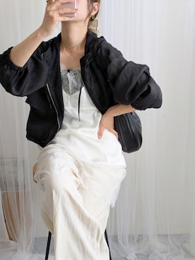 「tiptop（ティップトップ）のアイテム（トップス）」を使った、yu.さん（レディース・165cm）の春コーディネート