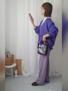 「CLEA（クレア）のアイテム（パンツ）」を使った、yu.さん（レディース・165cm）の秋コーディネート