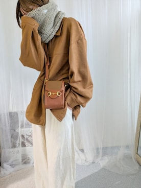 「アイテム（ブルゾン）」を使った、yu.さん（レディース・165cm・30代）の冬コーディネート