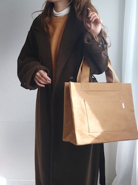 「Ambre Neige（アンブルネージュ）のアイテム（ジャケット/アウター）」を使った、yu.さん（レディース・165cm）の冬コーディネート