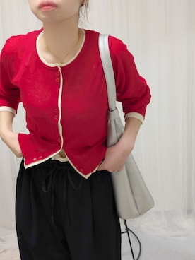 「tiptop（ティップトップ）のアイテム（パンツ）」を使った、yu.さん（レディース・165cm）の春コーディネート