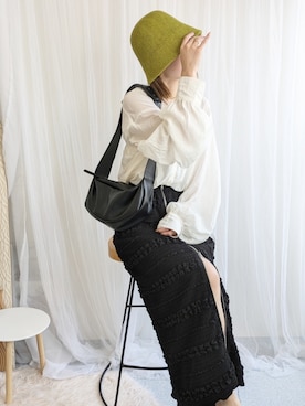 「アイテム（スカート）」を使った、yu.さん（レディース・165cm・30代）の夏コーディネート