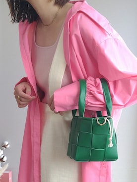 「Crisp（クリスプ）のアイテム（オールインワン・サロペット）」を使った、yu.さん（レディース・165cm）の春コーディネート