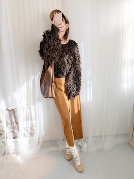 「アイテム（キャップ）」を使った、yu.さん（レディース・165cm・30代）の秋コーディネート