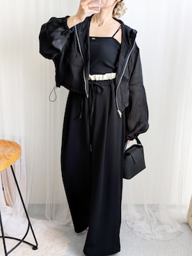 「tiptop（ティップトップ）のアイテム（パンツ）」を使った、yu.さん（レディース・165cm）の春コーディネート