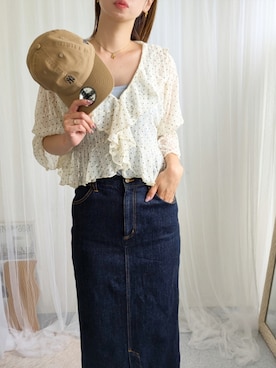 「agnes b.（アニエスベー）のアイテム」を使った、yu.さん（レディース・165cm）の夏コーディネート