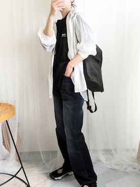 「SLOBE IENA（スローブイエナ）のアイテム」を使った、yu.さん（レディース・165cm）の春コーディネート