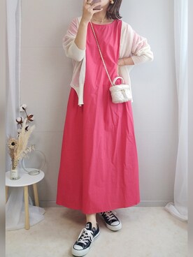 「Lamoa（ラモア）のアイテム」を使った、yu.さん（レディース・165cm）の夏コーディネート