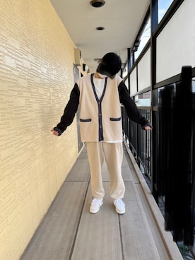 「MONKEY TIME（モンキータイム）のアイテム（アクセサリー）」を使った、Kさん（メンズ・168cm）の冬コーディネート