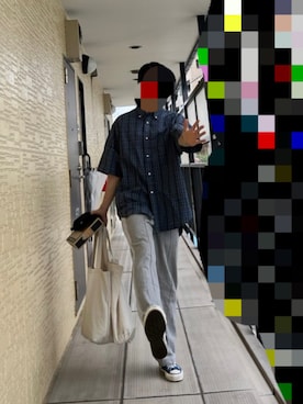 「Needles（ニードルス）のアイテム（リング）」を使った、Kさん（メンズ・168cm）の秋コーディネート