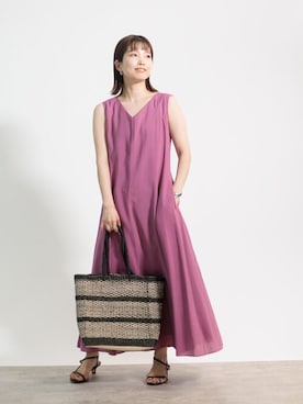 「La TOTALITE（ラトータリテ）のアイテム」を使った、uniさん（レディース・156cm）の夏コーディネート