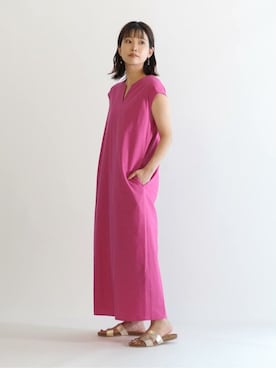 「La TOTALITE（ラトータリテ）のアイテム（ワンピース）」を使った、uniさん（レディース・156cm）の夏コーディネート