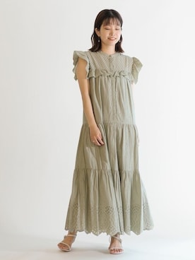 「La TOTALITE（ラトータリテ）のアイテム（ワンピース）」を使った、uniさん（レディース・156cm）の夏コーディネート