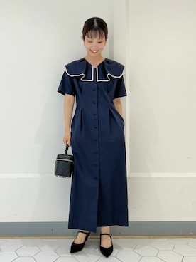 「La TOTALITE（ラトータリテ）のアイテム（ワンピース）」を使った、uniさん（レディース・156cm）の夏コーディネート