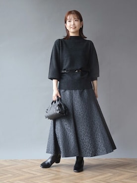 「La TOTALITE（ラトータリテ）のアイテム」を使った、uniさん（レディース・156cm）の秋コーディネート