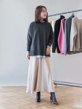「CORSO ROMA9」｜uniさん（レディース・160cm）の冬コーディネート