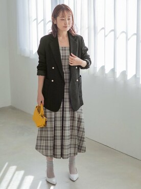 「La TOTALITE（ラトータリテ）のアイテム（ジャケット/アウター）」を使った、uniさん（レディース・160cm）の冬コーディネート
